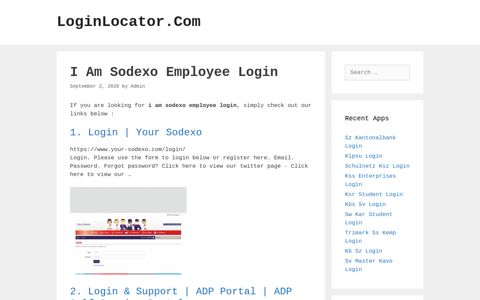 I Am Sodexo Employee Login - LoginLocator.Com