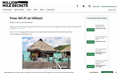 Free Wi-Fi at Hilton! | Million Mile Secrets