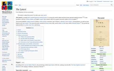 The Lancet - Wikipedia