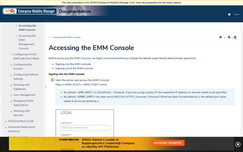 Accessing the EMM Console - Enterprise Mobility Manager ...