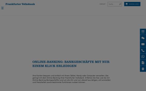 Online-Banking: Vorteile & Funktionen | Frankfurter Volksbank