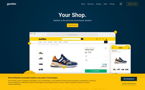 Shopsoftware - Create your own webshop now, with Gambio ...