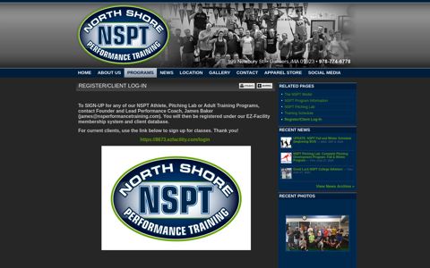 Register/Client Log-In :: North Shore Performance Training