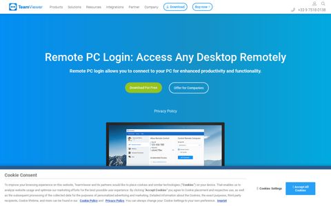 Remote PC Login: Access Any PC Remotely | TeamViewer