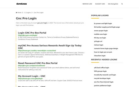 Gnc Pro Login ❤️ One Click Access - iLoveLogin