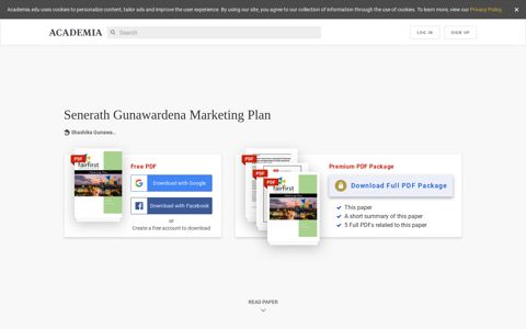 (PDF) Senerath Gunawardena Marketing Plan | shashika ...