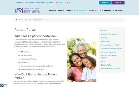Patient Portal - Providence Community Health Centers