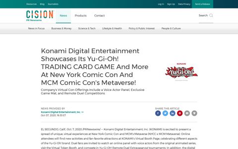 Konami Digital Entertainment Showcases Its Yu-Gi-Oh ...