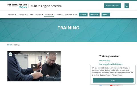 Training | Kubota Engine America