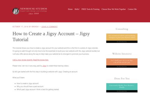 How to Create a Jigsy Account for Your Website