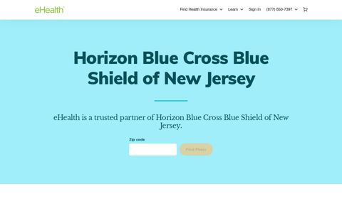 Horizon Blue Cross Blue Shield of New Jersey | eHealth