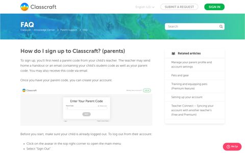 How do I sign up to Classcraft? (parents) – Classcraft ...