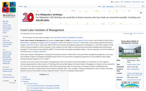 Great Lakes Institute of Management - Wikipedia