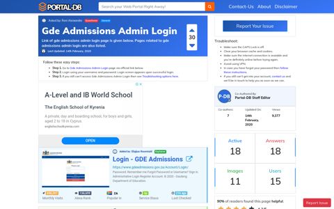 Gde Admissions Admin Login - Portal-DB.live