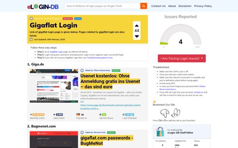 Gigaflat Login - A database full of login pages from all over the ...