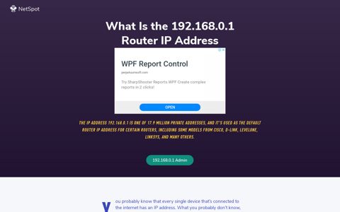 192.168.0.1 Default Router IP Address and Routers Using It