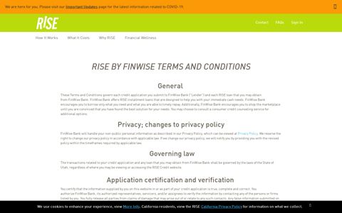 FinWise Bank | RISE Credit