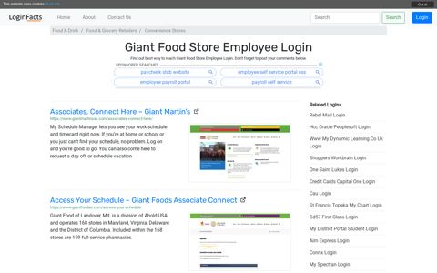 Giant Food Store Employee Login - LoginFacts
