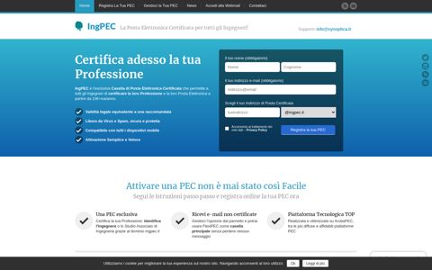 IngPEC | La Posta Elettronica Certificata per tutti gli Ingegneri!