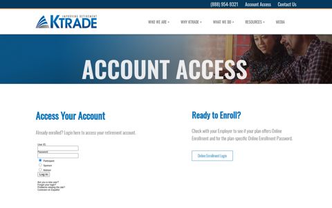 KTrade > Account Access