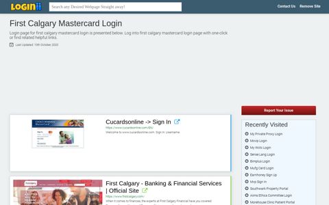 First Calgary Mastercard Login - Loginii.com
