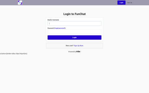 Login to FunChat - Tribe