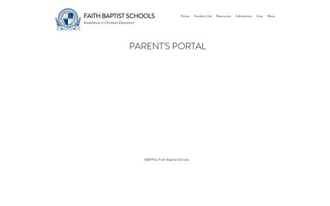 parent's portal - Faith Baptist Schools
