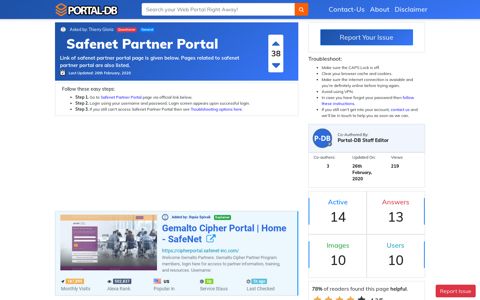 Safenet Partner Portal