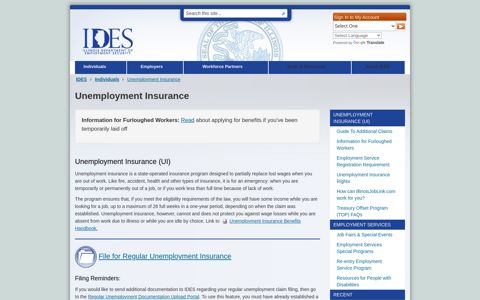 Unemployment Insurance - Unemployment Insurance