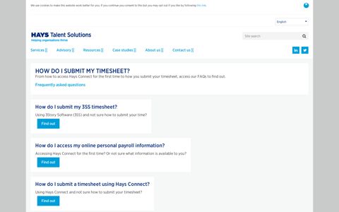 Timesheets - Hays Talent Solutions
