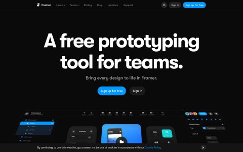 Framer: A Free Prototyping Tool for Teams