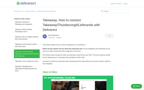 How to connect Takeaway/Thuisbezorgd/Lieferando with ...