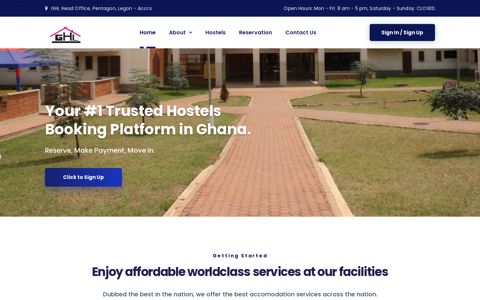 Ghana Hostels Limited - Portal