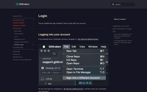 Login - GitKraken Documentation - GitKraken Support