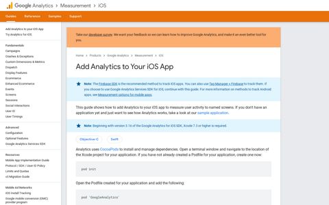 Add Analytics to Your iOS App | Analytics for iOS | Google ...