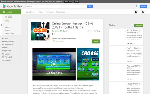 Online Soccer Manager (OSM) 20/21 - Football Game – Apps ...