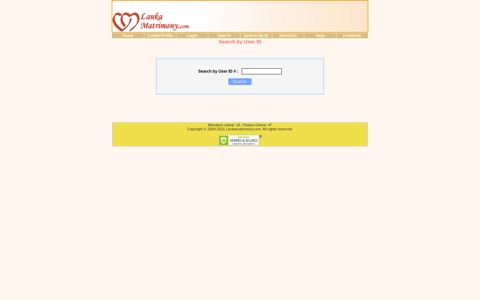 Search by user ID - Lanka Matrimony – Free Matrimonial ...