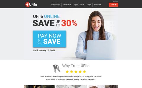 UFile | Tax Software for Canadians. Get the best tax refund.
