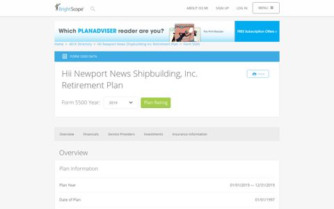 Hii Newport News Shipbuilding, Inc. Retirement Plan | 2017 ...