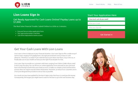 Lion Loans Sign In - Lion Loans