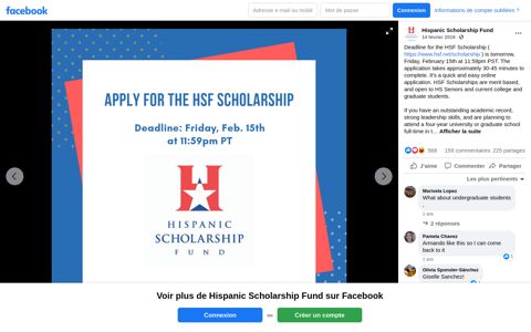 Hispanic Scholarship Fund - Deadline for the HSF ... - Facebook