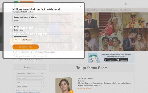 Telugu Kamma Matrimony - Find lakhs of Telugu Kamma ...