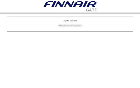 Finnair Gate