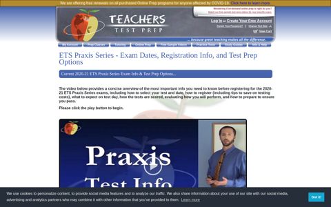 2020-21 ETS Praxis Series Test Info | Dates, Fees ...