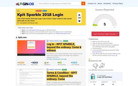 Kpit Sparkle 2018 Login - login login login login 0 Views