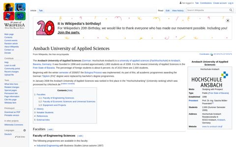Ansbach University of Applied Sciences - Wikipedia
