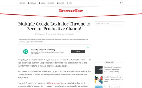 Multiple Google Login for Chrome to Become Productive ...
