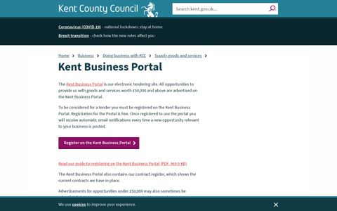 Kent Business Portal - Kent County Council
