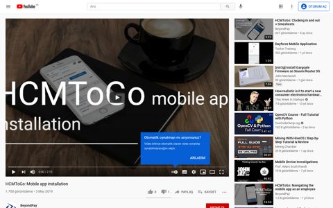HCMToGo: Mobile app installation - YouTube