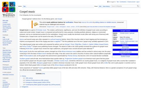 Gospel music - Wikipedia